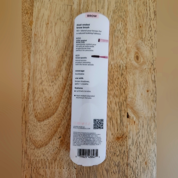 🪷5/$25! REAL TECHIQUES Dual-Ended Brow Brush New - Picture 2 of 11